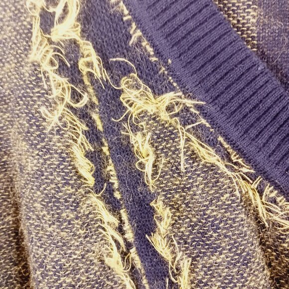 L.A.M.B. Gwen Stefani, Cardigan Sweater, Small, Navy & Gold, Artistic Streetwear - Picture 9 of 16